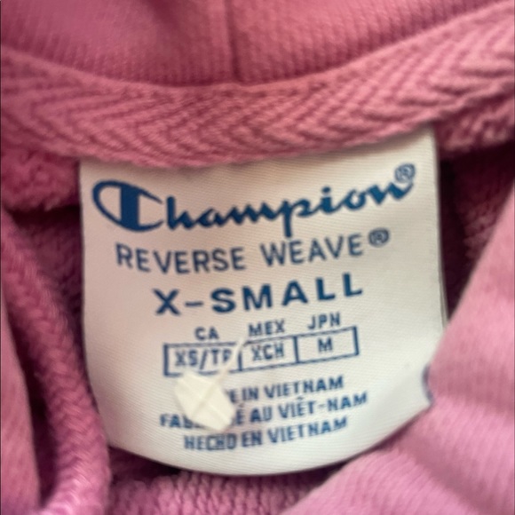Pink classic champion vintage 90s style sweatshirt hoodie 1028 xs - Picture 5 of 6